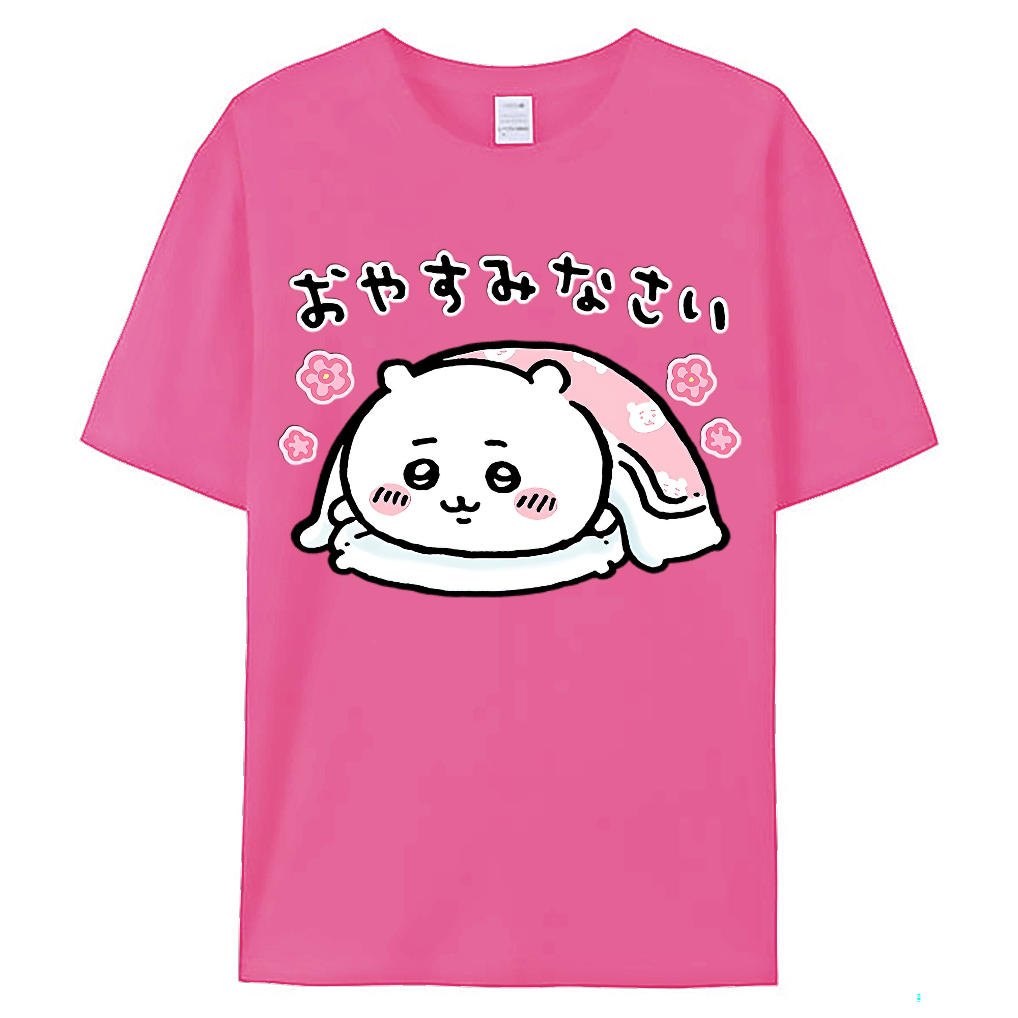 （画像用） ちいかわ ちいかわ Chii-kawa chiikawa レディースカジュアルプリントTシャツ（綿100％）